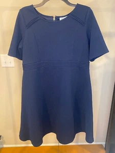 Motherhood maternity navy dress knee length size large A Line dress - Picture 1 of 3