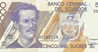 Ecuador 5000 Sucres, 1999, P-128c.3, UNC, Series AO # 2
