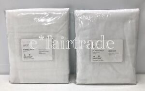 NEW Pottery Barn Classic Voile SHEER 50 x 96" Curtains~SET OF 2~White