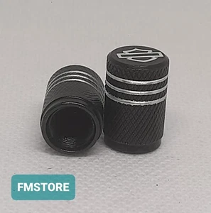 Tappi copri valvola ruota Moto Harley Davidson alluminio gomme pneumatici 2 pz. - Picture 1 of 3