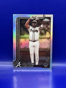 2025 Topps Chrome Sepia Refractor Marcell Ozuna Atlanta Braves #250 - Picture 1 of 2