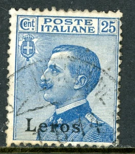Italy 1922 Leros 25¢ Blue Scott #6 VFU L523 - Picture 1 of 6
