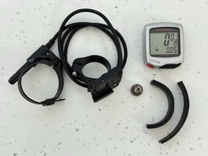 Cat Eye Enduro 2 CC ED200 kabelgebunden 7 Funktionen Fahrrad Cycle Computer silber - Bild 1 von 24