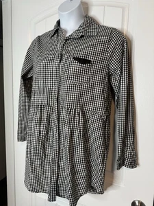 Nueva túnica Peplum blanca y negra XXL con botones ligeros nueva sin etiquetas - Imagen 1 de 4