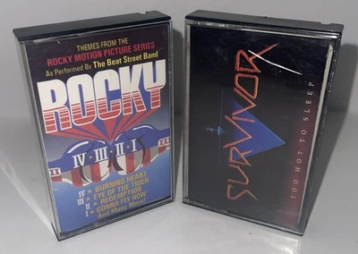 Themes From the Movies Rocky 1, 2, 3, 4,  Beat Street Band Cassette + Survivor Foto 1 de 4
