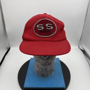 Vintage SS 454 Chevy Chevrolet Big Block Red Snapback Hat Cap One Size Youngan - Picture 1 of 7