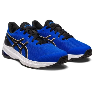 Sapatos escolares ASICS Kid's GT-1000 12 graus, tamanho 5 US Illusion azul/preto - Imagem 1 de 4
