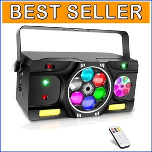 Portable 40W DMX DJ Lighting - 5IN1 Multi-Effects for Vibrant Party Atmosphere - Picture 1 of 9