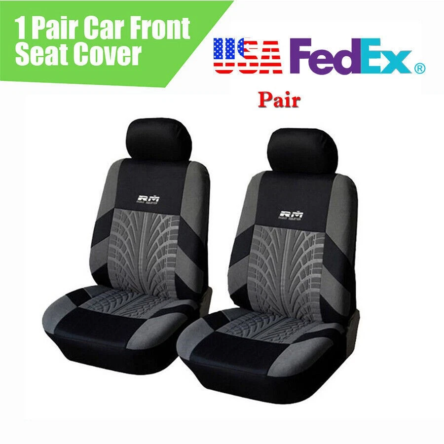 2PCS Car Front Seat Covers Cushion Protector Breathable All Season US Shipping - Изображение 1 из 4