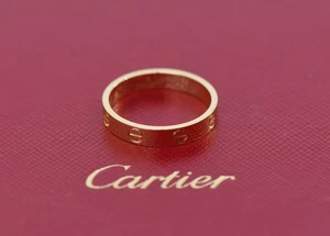 Cartier Small Model 18K Yellow Gold Love Ring Size 56 - Picture 1 of 4