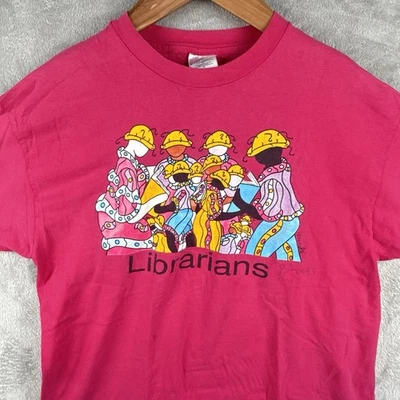 Camiseta De Colección "Bibliotecarios" Brian Joseph Talla XL 1994 Hecha en Estados Unidos Grunge Hip Hop Foto 1 de 4