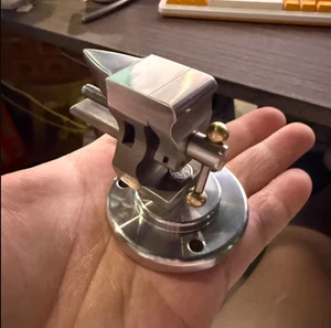 Mini 304 Stainless Steel Bench Vise with Anvil 1 inch Adjustable Bench Jig - Picture 1 of 6