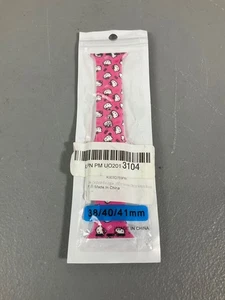 Cinturino orologio Hello Kitty plastica rosa per Apple Watch 38/40/41 mm - simpatico motivo gatto - Foto 1 di 2
