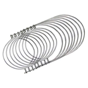 Lot de 8 poignées en fil d'acier inoxydable (poignée-facilité) pour pot, pot à pinte,9966 - Photo 1/8