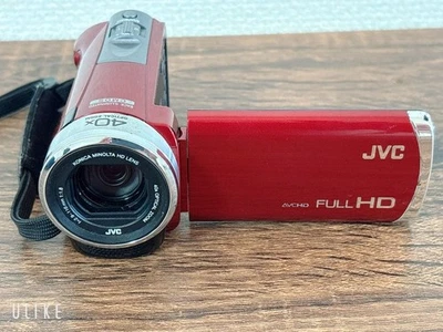 JVC Victor Everio GZ-HM33 Red Camcorder with Battery #892 Used - Image 1 of 4