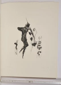 Joachim Scholz/signiert/Lithografie/Belegexemplar des Druckers Roland Ehrhardt/3 - Picture 1 of 3