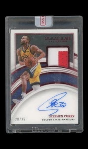 Parche automático Panini Immaculate Basketball Stephen Curry 2021/22/25 en tarjeta - Imagen 1 de 2