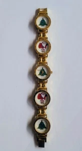 Funkelnde Weihnachts Quarzuhr Japan Werk mit neuer Batterie - Bild 1 von 8