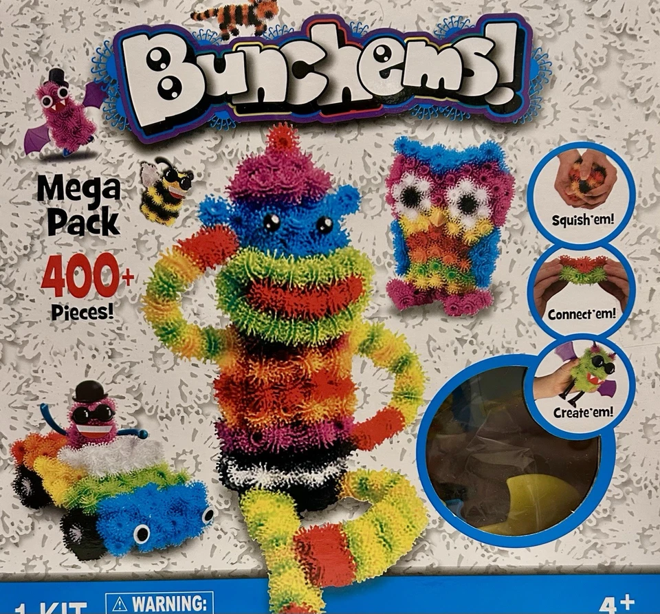 The Bunchems Mega Pack 400 Piezas! ¡Viene con 1 JUGUETE GRATIS por cada compra!  - Imagen 1 de 4