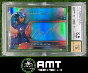 8605 2013 Bowman Sterling Byron Buxton Blue Sapphire 39/50 Twins BGS 8.5 Auto 10 - Picture 1 of 2
