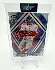 2020 Panini Spectra Football Saquon Barkley #87 Psychedelic Prizm 4/5 Giants - Picture 1 of 3