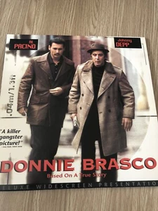 DONNIE BRASCO DELUXE WIDESCREEN PRESENTATION LASERDISC LASER DISC NTSC US RARE - Foto 1 di 2