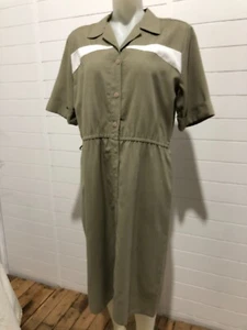 Vintage 1970s Sun Dress Rockabilly GoGo Mod Funky Retro Grey/Brown Fenner Aus - Picture 1 of 7