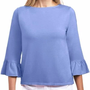 NWT New Periwinkle Peri Blue FRESH PRODUCE KIRA 3/4 Sleeve Top Medium M - Picture 1 of 1