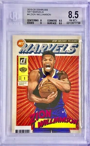 2019-20 DONRUSS ZION WILLIAMSON NET MARVELS Rookie Card RC BGS 8.5 NM-NT+ 🔥📈 - Picture 1 of 2