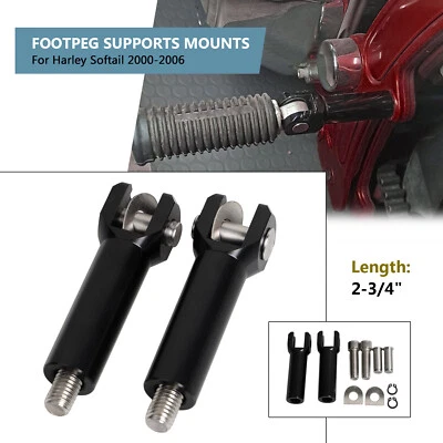 Kit de soportes de clavija de pasajero de 2,75" para Harley Heritage Softail Foto 1 de 4