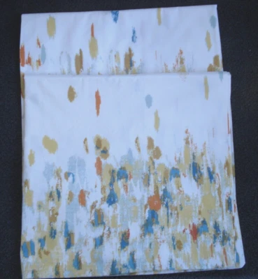 West Elm Green Organic Paint Palette 26"x26" Euro Shams Set of Two - Image 1 of 4