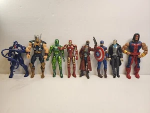 Marvel Legends Hasbro Loose Lot Of 8 Action Figures, Venom, Star Lord, Iron Man - Picture 1 of 5
