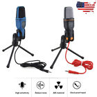 3.5mm Microphone Recording Condenser Microphone PC Gaming Mic Stand Desktop US