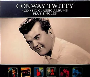 Conway Twitty -Six Classic Albums On 4-CD *NEW READ* Saturday/Blue Boy/Touch/Bs - Imagen 1 de 2