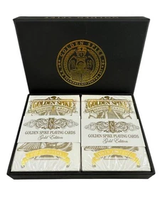 Playing Cards Golden Spike Black Ink Box Signed by Jody Eklund DH-8013 - Picture 1 of 8