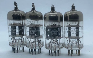 VÁLVULA DE REEDICIÓN ECC81 12AT7 TOSHIBA JAPÓN 4 PIEZAS. - Imagen 1 de 2