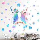 74 PCS Unicorn Bedroom Decor for Girls, Removable Wall Stickers for Kids, Girls-