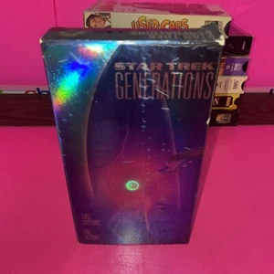 Star Trek Generations VHS Movie Vintage 1995 William Shatner Patrick Stewart - Picture 1 of 8