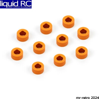 Xray 303125-O Alu Shim 3x6x3.0mm - Orange (10) - Image 1 of 2
