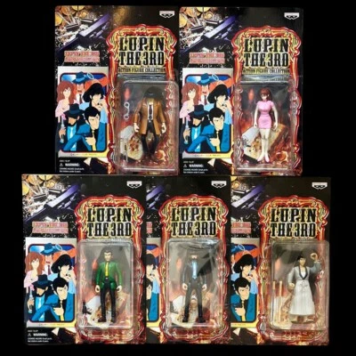 Lupin the 3rd Action Figure Collection Juego Completo de 5 BANDAI 1998 Japón Foto 1 de 4