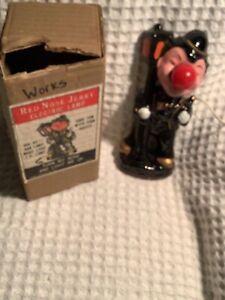 Red Nose Jerry Electric  Lamp - Works, Vintage