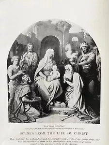 1895 LIFE OF CHRIST SCENES Art Print Lot:Jesus Birth,Jerusalem Entry,Last Supper - Picture 1 of 15