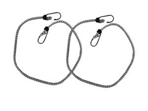 2 x SHOCK BUNGEE CORDS STAINLESS STEEL HOOKS 10mm x 940mm marine boat yacht deck - Picture 1 of 1