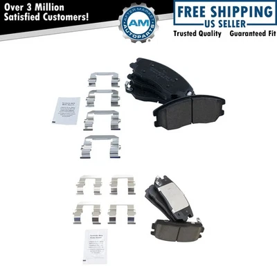 Juego de pastillas de freno de disco cerámicas delanteras y traseras para Pontiac Torrent Vue XL-7 Foto 1 de 3