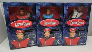 Rare VINTAGE 2001 CARLTON CAPTAIN SCARLET ACTION 3 FIGURE Set Japan - Bild 1 von 8