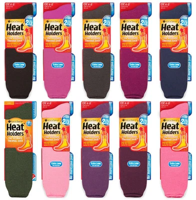 Heat Holders - Mens / Ladies Winter Warm Extra Long Thermal Socks, 6-11 / 4-8 UK - Image 1 of 3