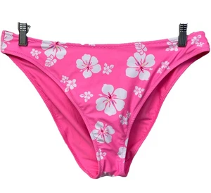 Parte inferior de natación reversible No Boundaries XL (15-17) corte alto rosa con blanco 5L76 - Imagen 1 de 8