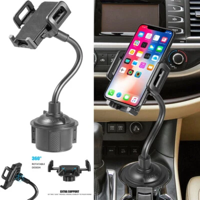 2Pack Universal Car Cup Holder Mount Accessories 360° Adjustable For Cell Phones - Image 1 of 4