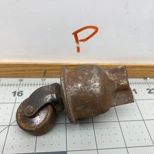 Vintage Antique Metal  Casters for Dresser Nightstand Table - Picture 1 of 12