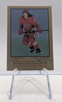 2022-23 PARKHURST CHAMPIONS TYLER BERTUZZI #R-3 DETROIT RED WINGS “PARKIE” SP - Image 1 of 3